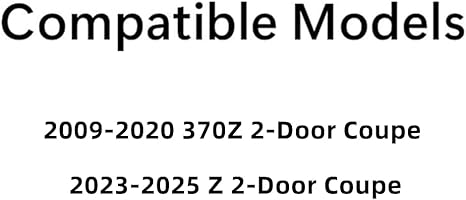 Driver Left Side Door Window Door Glass Compatible with Nissan 370Z 2 Door Coupe 2009-2020 / Z 2023-2025 Models