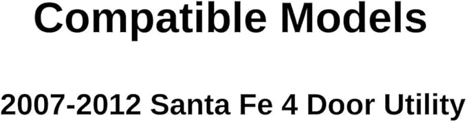 Tempered Passenger Right Side Quarter Window Quarter Glass Compatible with Hyundai Santa Fe 2007-2012 Models