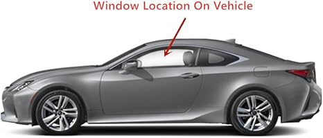 Driver Left Side Door Window Door Glass Compatible with Lexus RC200t / RC300 / RC350 2015-2024 Models