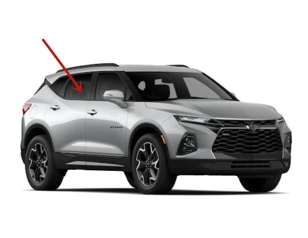 Privacy Passenger Right Side Rear Door Window Door Glass Compatible with Chevrolet Blazer 2019-2025 Models (Not For Blazer EV)
