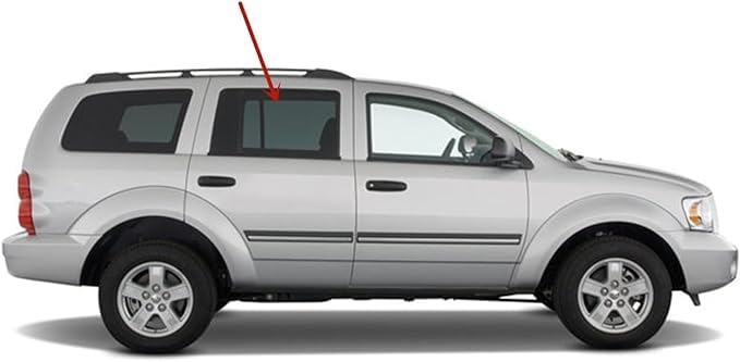 Passenger Right Side Rear Door Window Door Glass Compatible with Dodge Durango/Chrysler Aspen 2004-2009 Vehicle Models
