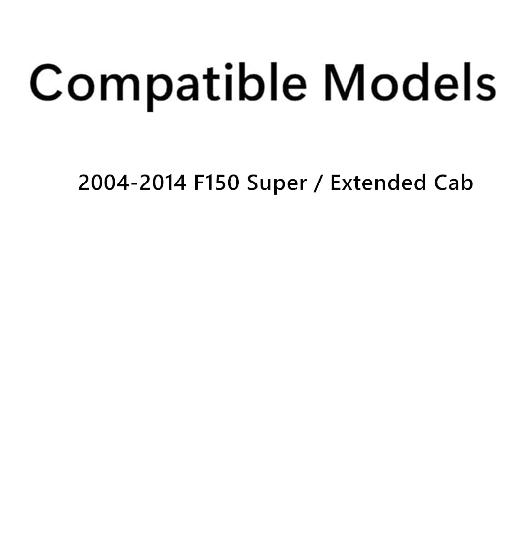 Clear Passenger Right Side Rear Quarter Window Quarter Glass Compatible with Ford F150 2-Door Super Cab 2004-2014 Models