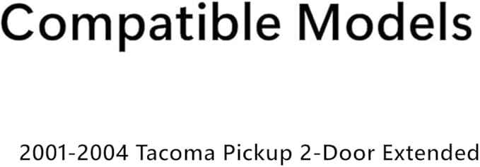 Passenger Right Side Rear Quarter Window Quarter Glass Compatible with Toyota Tacoma Pickup 2 Door Extended Cab 2001-2004 Models