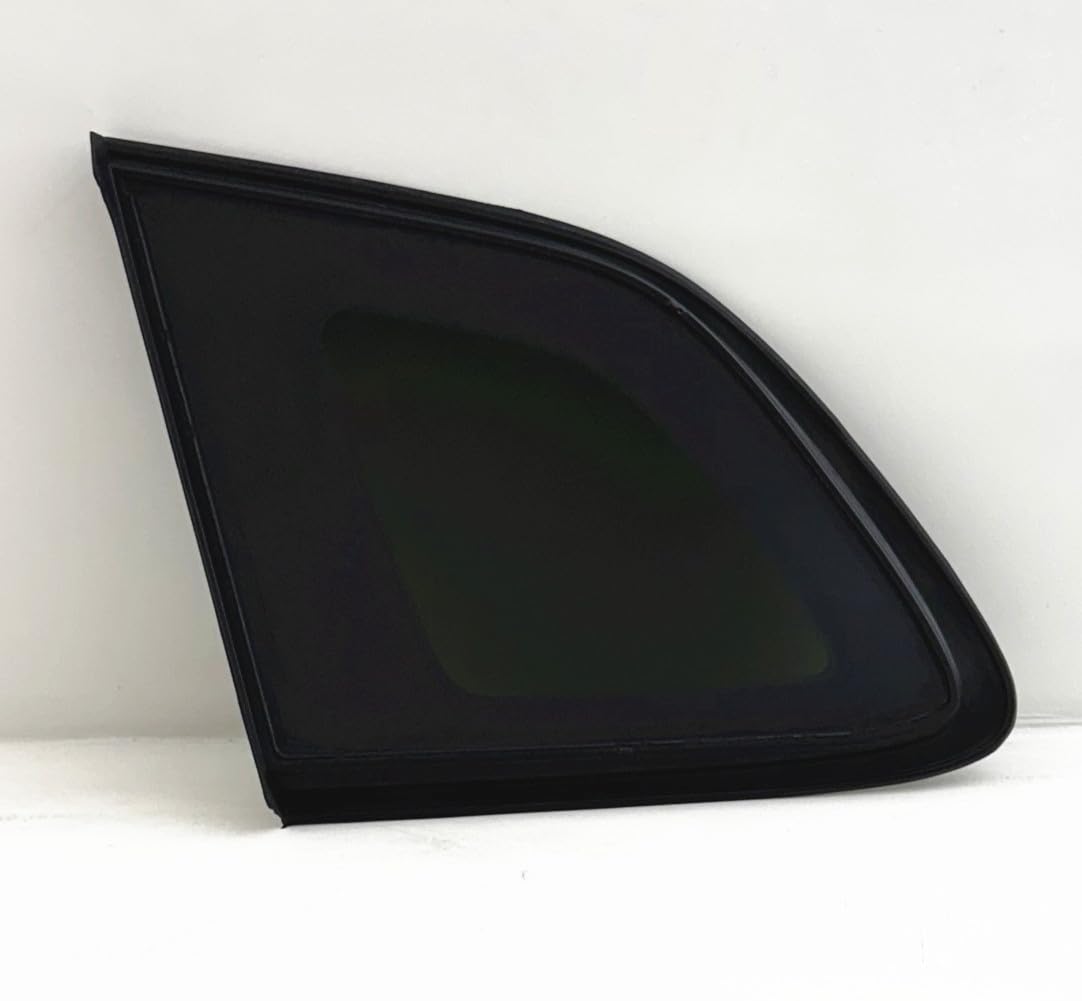 Chrome Molding Style Passenger Right Side Quarter Window Quarter Glass Compatible with Jeep Cherokee 2014-2018 Models (Not For Grand Cherokee)