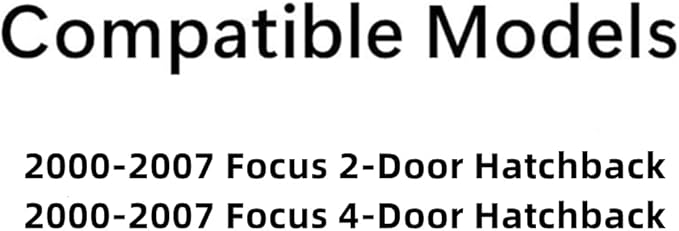 Heated Back Window Back Glass Compatible with Ford Focus 2000-2007 2/4 Door Hatchback Models