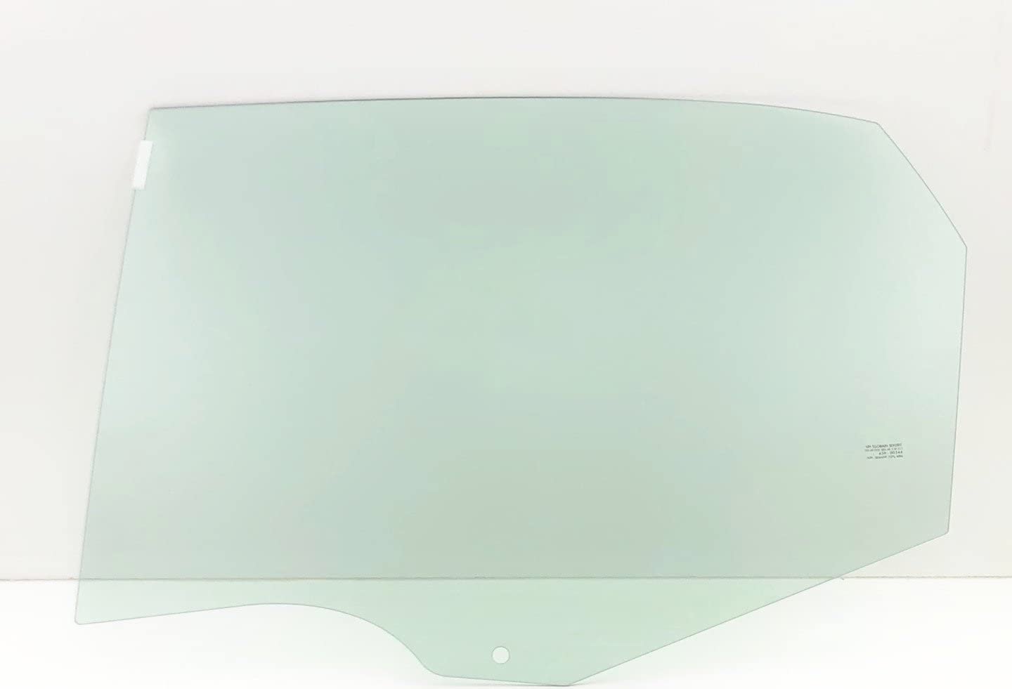 Driver Left Side Rear Door Window Door Glass Compatible with Fiat/Chrysler 500L 2014-2021 Models