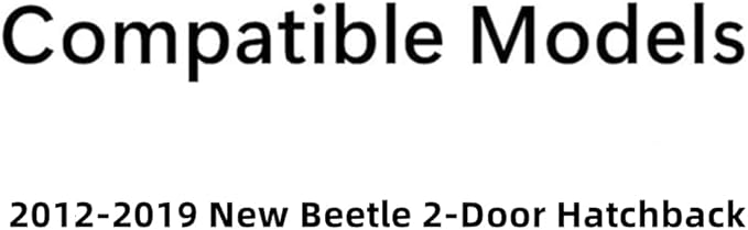 Back Tailgate Window Back Glass Compatible with Volkswagen New Beetle 2012-2019 2 Door Hatchback Models