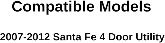 Passenger Right Side Front Door Window Door Glass Compatible with Hyundai Santa Fe 2007-2012 Models