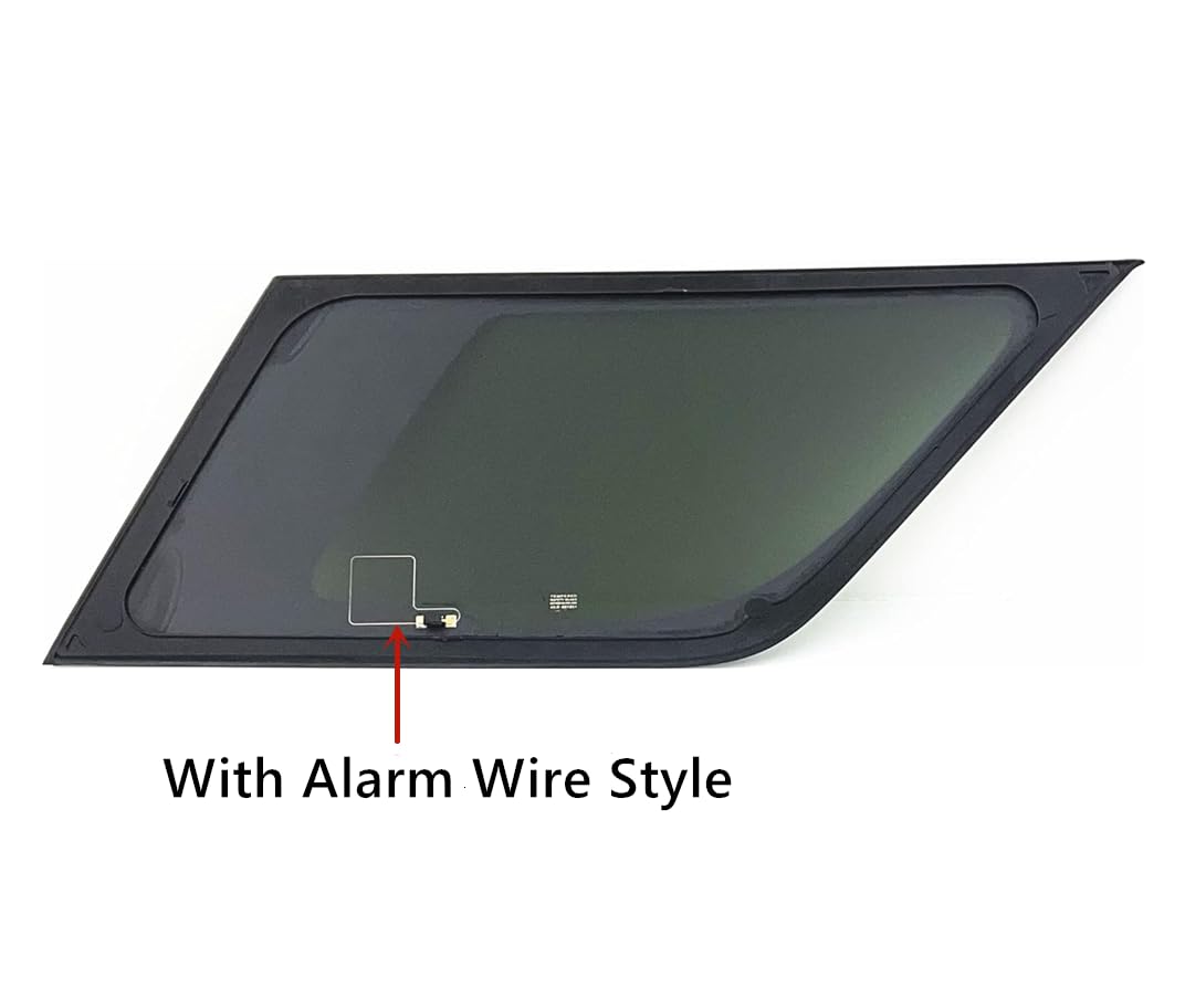 Driver Left Side Quarter Window Quarter Glass With Alarm Wire Compatible with Chevrolet Tahoe /GMC Yukon 2021-2025 Models (Not For Yukon XL)