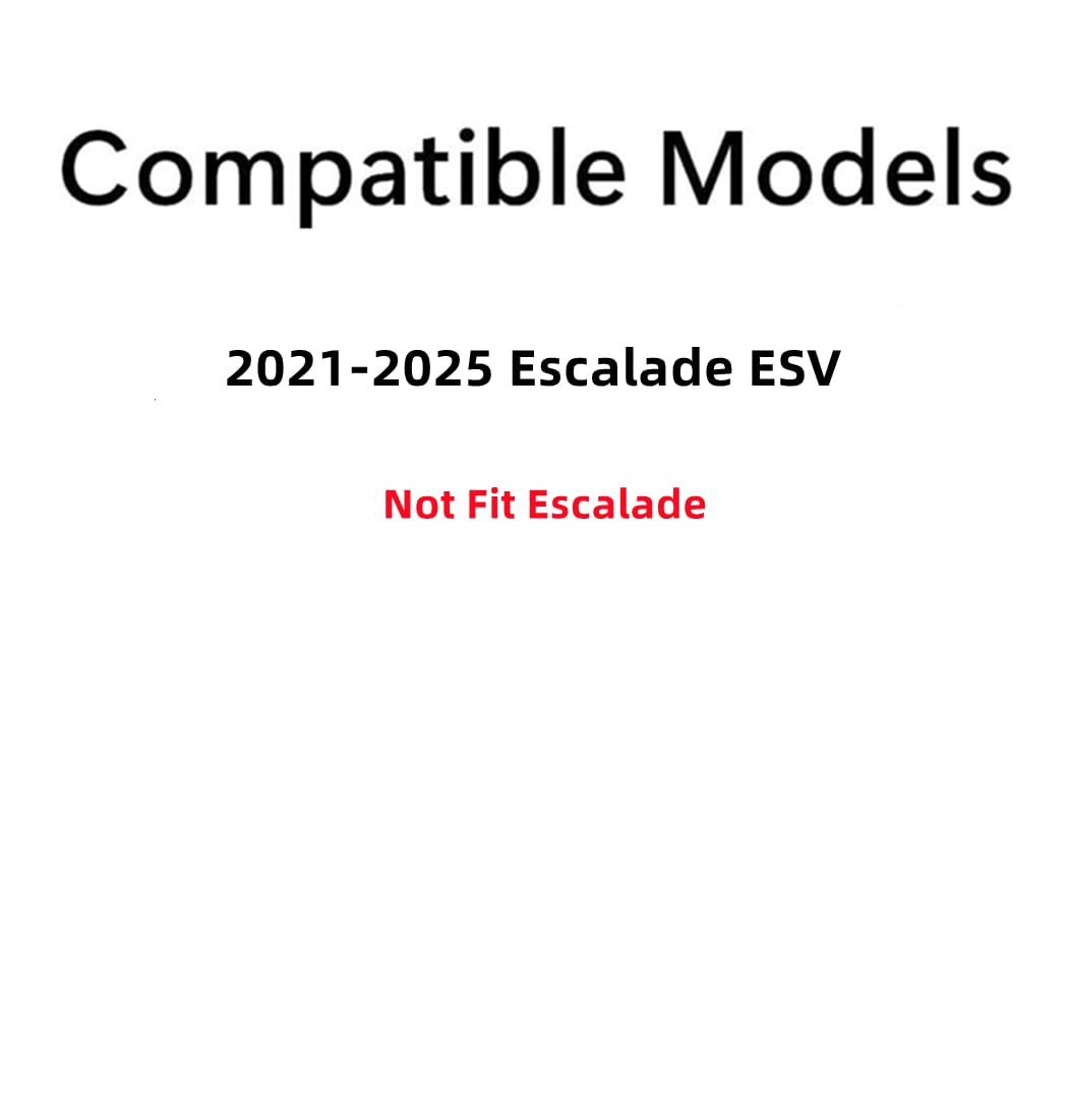 With Sensor Style Tempered Passenger Right Side Quarter Window Quarter Glass Compatible with Cadillac Escalade ESV 2021-2025 Models ( Not For Escalade )