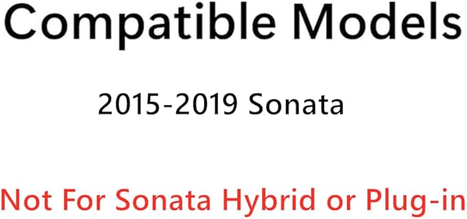 Driver Left Side Rear Door Window Door Glass Compatible with Hyundai Sonata 4-Door Sedan 2015-2019 Models (Not For Sonata Hybrid)