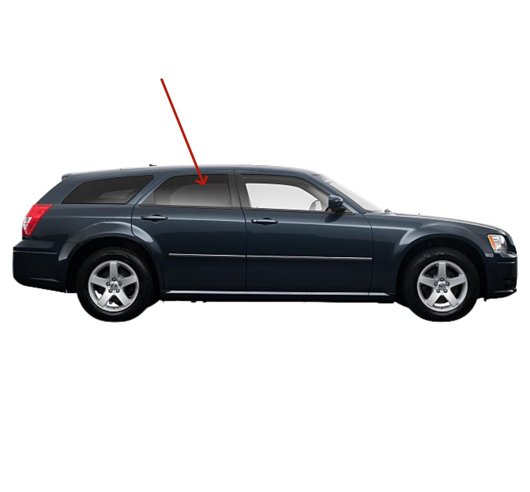 Privacy Passenger Right Side Rear Door Window Door Glass Compatible with Chrysler 300/Dodge Magnum 2005-2010 Models