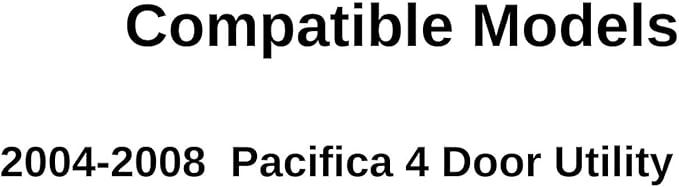 Passenger Right Side Rear Door Window Door Glass Compatible with Chrysler Pacifica 2004-2008 Models