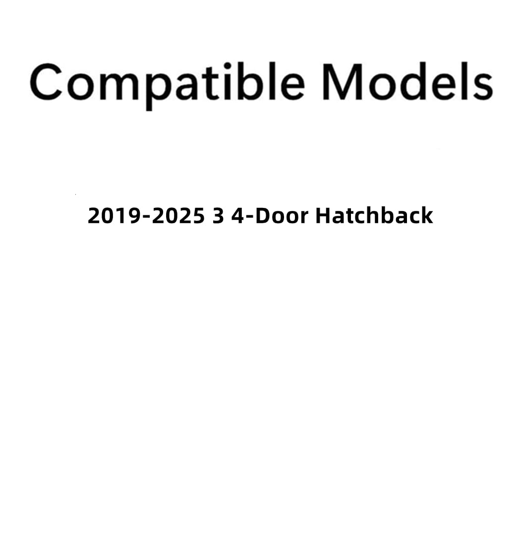 Tempered Driver Left Side Front Door Window Door Glass Compatible with Mazda 3 4 Door Hatchback 2019-2025 Models