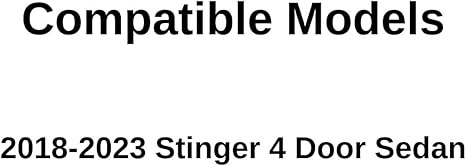 Tempered Driver Left Side Front Door Window Door Glass Compatible with Kia Stinger 2018-2023 Models