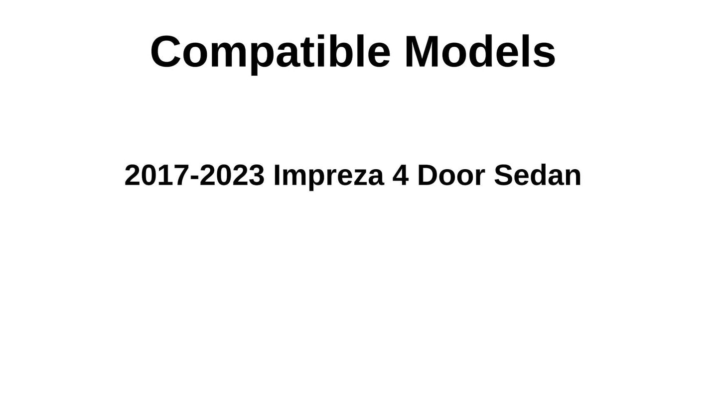 Passenger Right Side Rear Door Window Door Glass Compatible with Subaru Impreza 4 Door Sedan 2017-2023 Models
