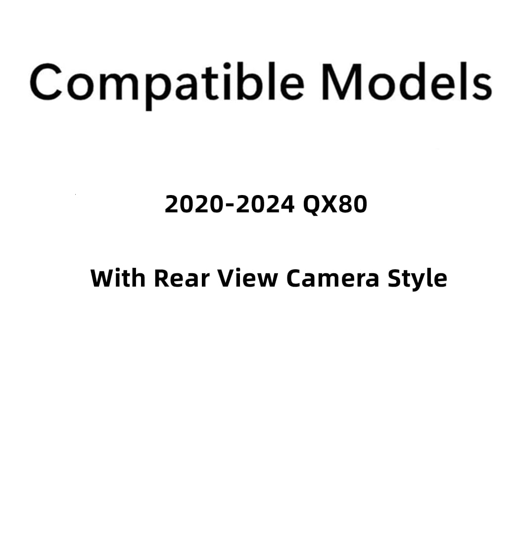Heated With Rearview CAM Attachment Rear TailGate LiftGate Back Window Back Glass Compatible with Infiniti QX80 2020-2024 Models