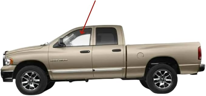 Laminated Driver Left Side Front Door Window Door Glass Compatible with Dodge Ram 1500/2500/3500/4500/5500 4 Door Crew/Extended Crew/Mega Cab Pickup 2006-2007 Models