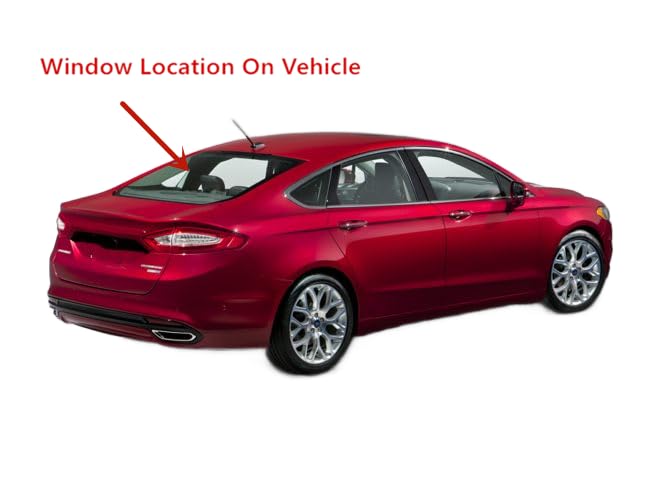 Heated Rear Back Window Back Glass Compatible with Ford Fusion 2013-2016 Models