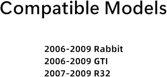 Rear Heated Back Window Back Glass Compatible with Volkswagen Rabbit / GTI / R32 2006-2009 Models