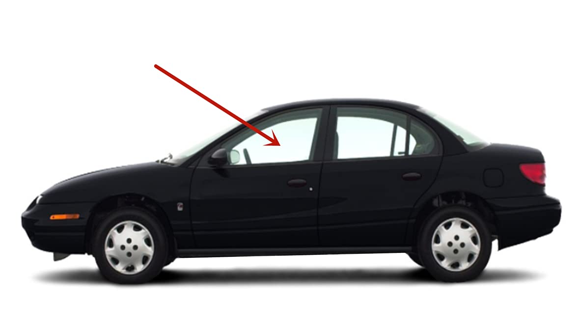Driver Left Side Front Door Window Door Glass Compatible with Saturn SL1 SL2 SW1 SW2 1996-2002 4 Door Models