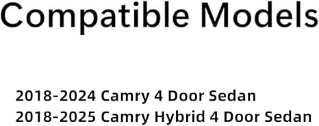 Driver Left Side Front Door Window Door Glass Compatible with Toyota Camry 2018-2025 US Built Models