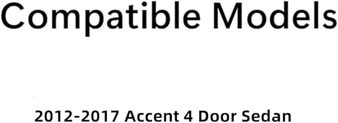 Heated Back Window Back Glass Compatible with Hyundai Accent 4-Door Sedan 2012-2017 Models