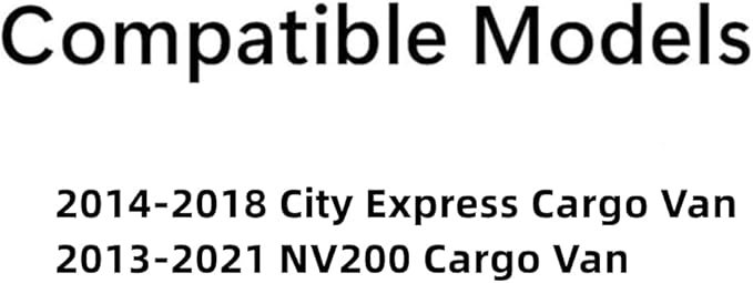 Back Window Back Glass Driver Left Side Compatible with Chevrolet City Express 2014-2018/Nissan NV200 2013-2020 Models