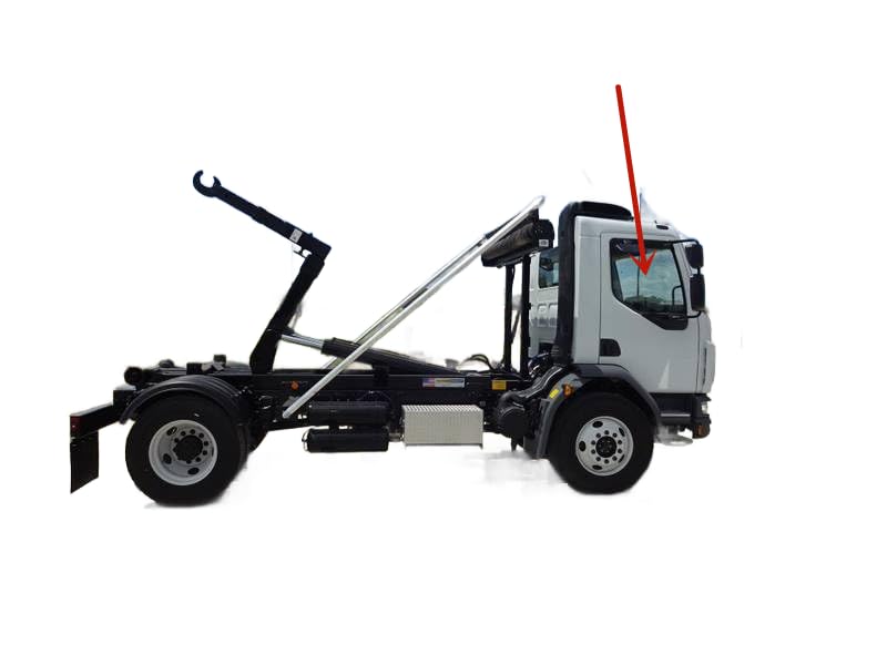 Tempered Passenger Right Side Door Window Door Glass Compatible with Kenworth K260 K270 K360 K370 2007-2024 / KW45 KW55 2004-2010 / Peterbilt 210 220 2007-2010 Models