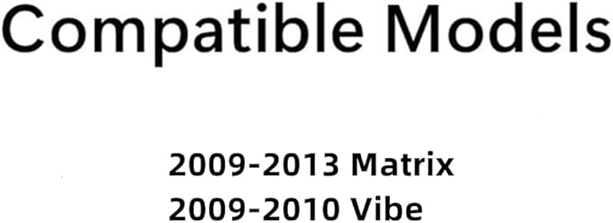 Driver Left Side Rear Door Window Door Glass Compatible with Toyota Matrix 2009-2013 Models