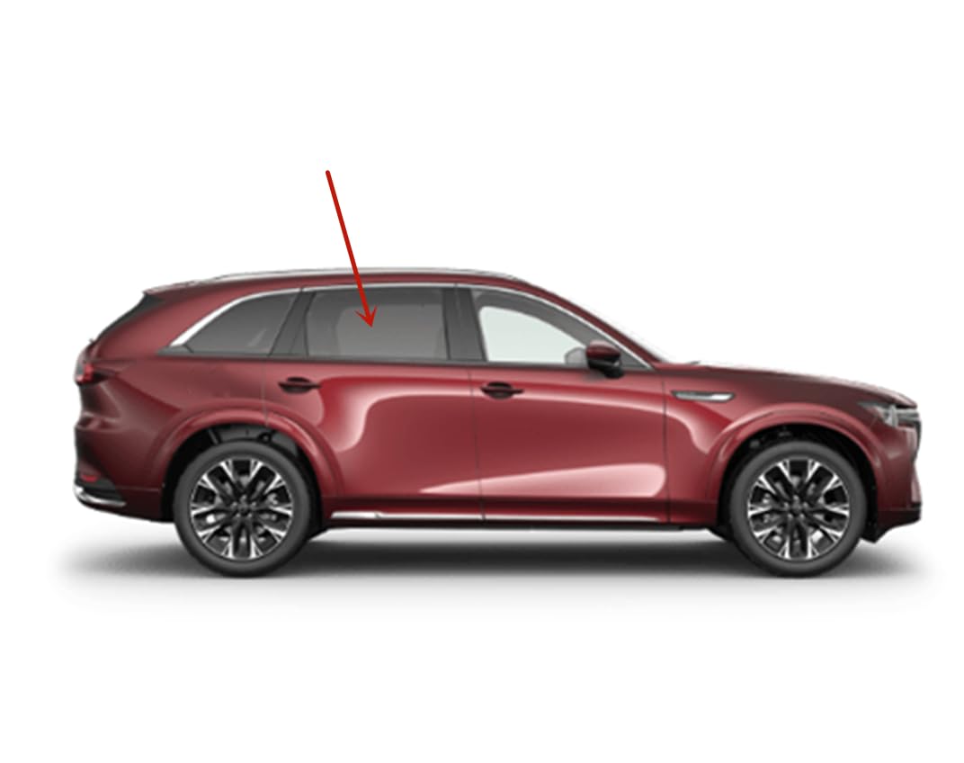 Tempered Privacy Passenger Right Side Rear Door Window Door Glass Compatible With Mazda CX-90 2024 Models