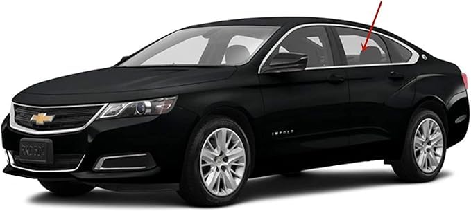 Driver Left Side Rear Door Window Door Glass Compatible with Chevrolet Impala 2006-2013 Models / Impala Limited 2014-2016 Models