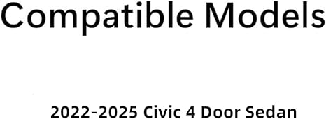 Heated Back Window Back Glass Compatible with 2022-2025 Honda Civic 4 Door Sedan