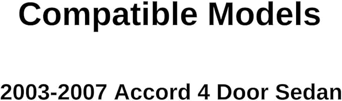 Passenger Right Side Front Door Window Door Glass Compatible with Honda Accord 4 Door Sedan 2003-2007 Models