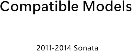 Heated Back Window Back Glass Compatible with Hyundai Sonata 2011-2014 Models