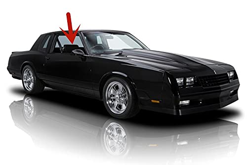 Passenger Right Side Door Glass Compatible with Buick Regal/Pontiac Grand Prix/Chevrolet Monte Carlo/Oldsmobile Cutlass/Oldsmobile Cutlass Supreme 2 Door Coupe 1979-1987 Models