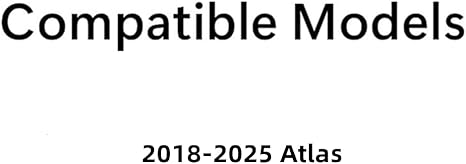 Passenger Right Side Rear Door Window Door Glass Compatible with Volkswagen Atlas 2018-2025 Models