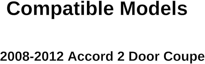 Heated Back Glass Back Window Compatible with Honda Accord 2 Door Coupe 2008-2012 Models