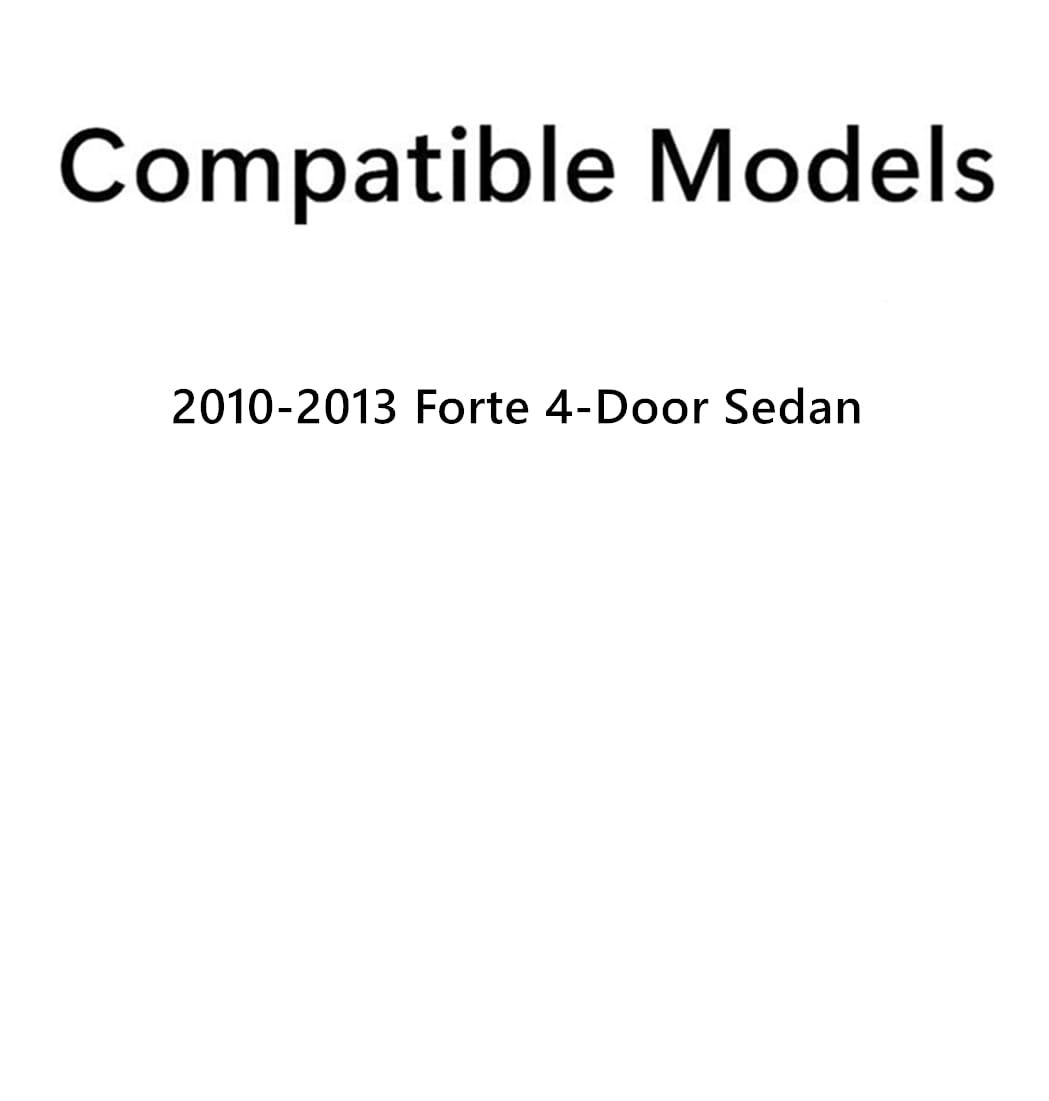 Tempered Driver Left Side Rear Door Window Glass Compatible with Kia Forte 4-Door Sedan 2010-2013 Models