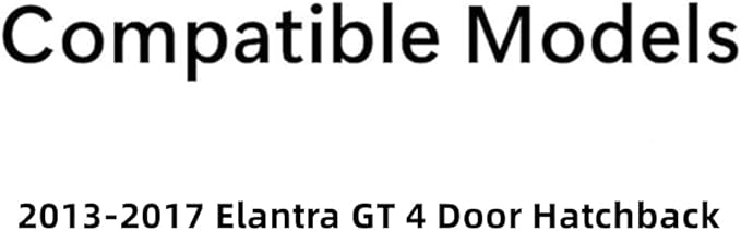 Passenger Right Side Rear Door Window Door Glass Compatible with Hyundai Elantra GT 4 Door Hatchback 2013-2017 Models