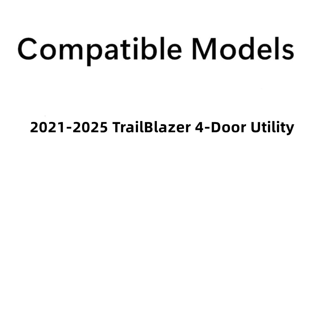 Tempered Driver Left Side Rear Door Window Door Glass Compatible with Chevrolet TrailBlazer 2021-2025 Models