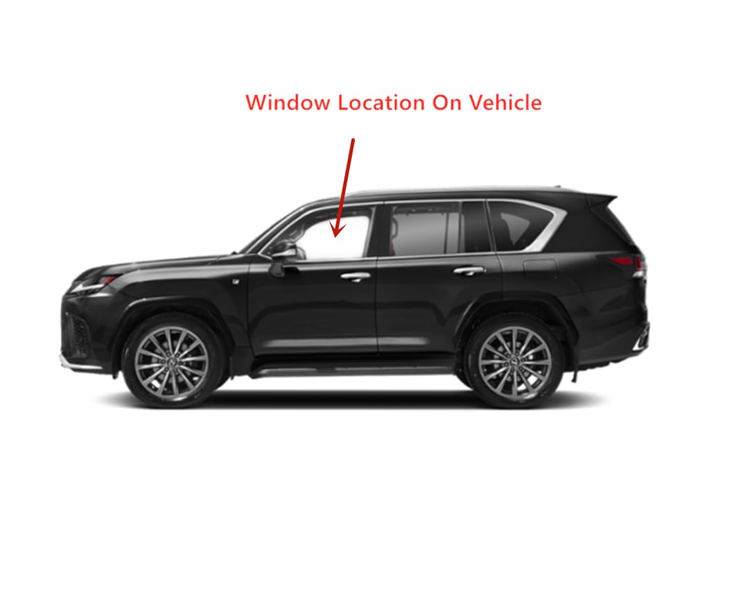 Laminated Driver Left Side Front Door Window Door Glass Compatible with Lexus LX600 2022-2024 Models