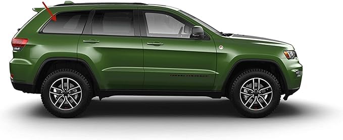 OE Black Moulding Privacy Passenger Right Side Quarter Window Quarter Window Glass Compatible with Jeep Grand Cherokee 2016-2021 Models (Not For Cherokee or Grand Cherokee L)