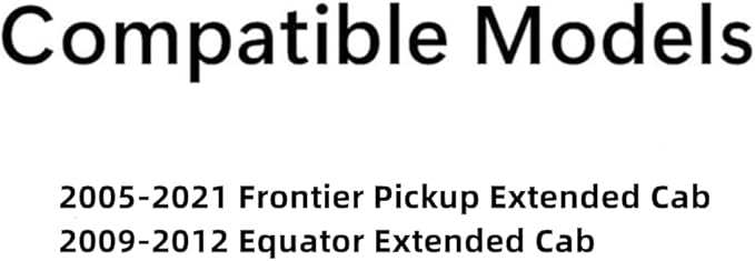 Driver Left Side Rear Quarter Window Quarter Glass Compatible with Suzuki Equator Extended Cab 2009-2012 Models/Nissan Frontier Pickup Extended Cab 2005-2021