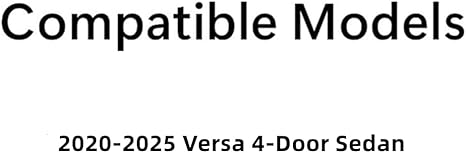 Passenger Right Side Rear Door Window Door Glass Compatible with Nissan Versa 2020-2025 Models