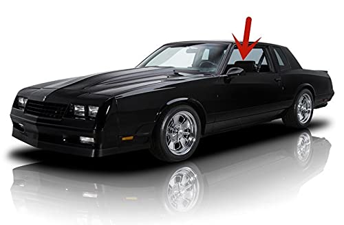 Driver Left Side Door Glass Compatible with Buick Regal/Pontiac Grand Prix/Chevrolet Monte Carlo/Oldsmobile Cutlass/Oldsmobile Cutlass Supreme 2 Door Coupe 1979-1987 Models