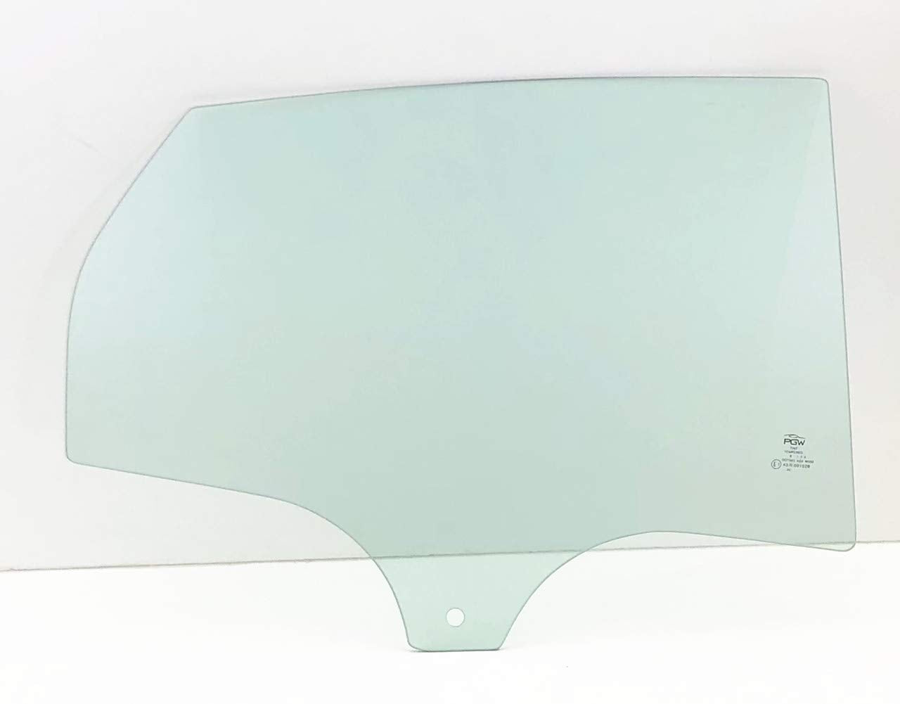 Passenger Right Side Rear Door Window Door Glass Compatible with Ford Focus 2012-2018 Models (Not For Focus Rally Sport)