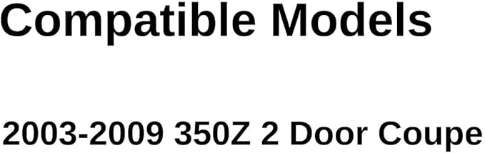 Driver Left Side Door Window Door Glass Compatible with Nissan 350Z 2 Door Coupe 2003-2009 Models