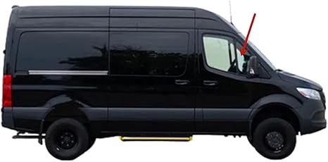 Passenger Right Side Front Vent Window Vent Glass Compatible with Mercedes Benz Sprinter 1500 2500 3500 4500 2019-2024 Models