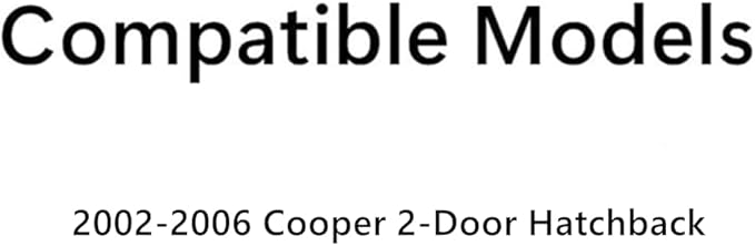Driver Left Side Quarter Window Quarter Glass Compatible with Mini Cooper 2 Door Hatchback 2002-2006 Models